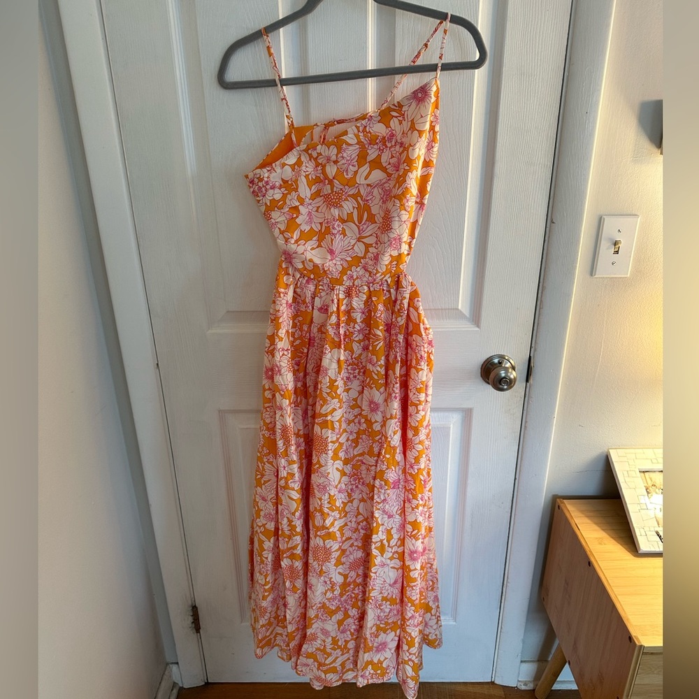 J crew Collection limited-edition taffeta side-cutout midi